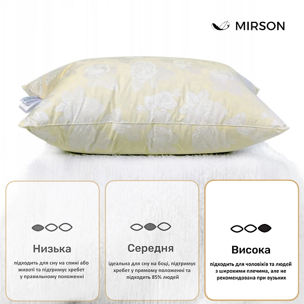Фото - Подушка стандартная MirSon Экстра 108 упругая 50x70 см (2200000000989)