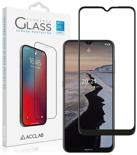 Защитное стекло для смартфона ACCLAB Full Glue for Nokia G10/G20 Black (1283126512346)
