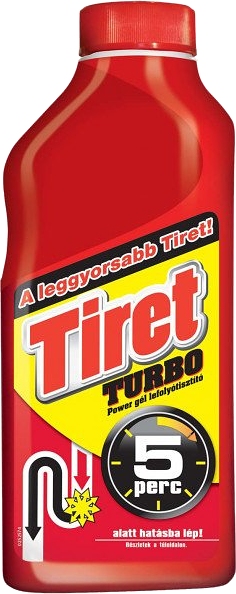 Фото - Средство для мытья в ванной комнате TIRET TURBO д/чищ.канал.труб 500мл