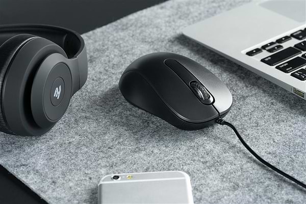 Фото - Мышь проводная 2E MF160 USB Black (2E-MF160UB)