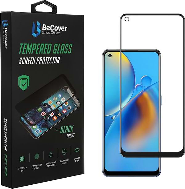 Фото - Захисне скло для смартфону BeCover for Oppo A74 Black (706656)