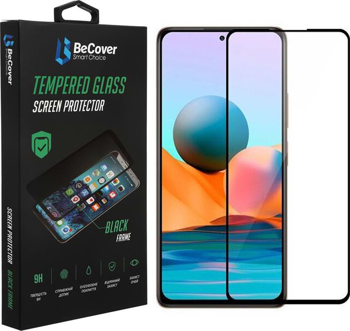 Захисне скло для смартфону BeCover for Xiaomi Redmi Note 10 5G Black (706653)