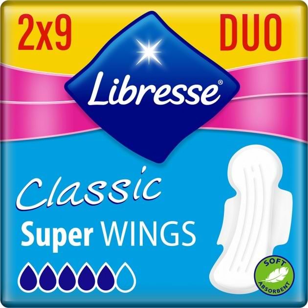 Прокладки гігієнічні Libresse Classic Protection Long 18 шт. (7322540063608) - Фото 1