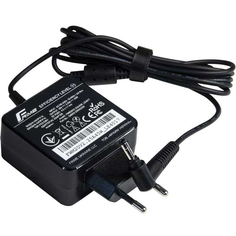Зарядний пристрій для ноутбука Frime Lenovo 20V 2.25A 45W 4.0x1.7 мм (FWM20V2.25A45W_LE4017) - Фото 1
