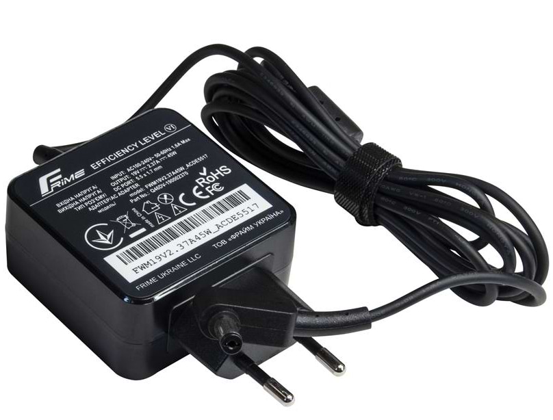 Зарядний пристрій для ноутбука Frime Acer, Dell 19V 2.37A 45W 5.5x1.7 мм (FWM19V2.37A45W_ACDE5517) - Фото 1