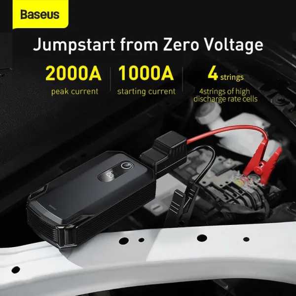 Фото - Пускозарядное устройство Baseus Super Energy Max Car Jump Starter 20000mAh, Peakcurrent 2000A Black (CGNL020001)