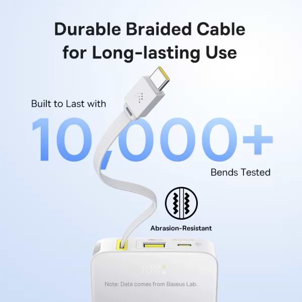 Фото - Батарея мобильная Baseus EnerFill Bipow2 Pro 22.5W 10000mAh White (E0027601)