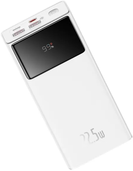 Фото - Батарея мобильная Baseus Star Lord Display 22.5W 30000 mAh QC3.0 PD3.0 White (PPXJ080102)