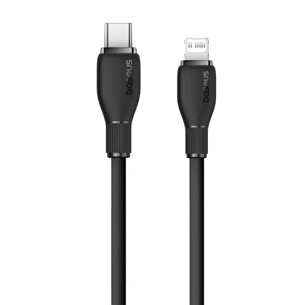 Фото - Кабель синхронизации данных Baseus Pudding Series Fast Charging Cable Type-C to iP 20W 1.2m Cluster Black (P10355701111-00)