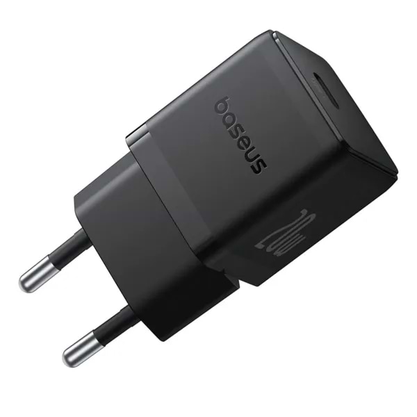 Фото - Сетевое зарядное устройство Baseus Palm Fast Charger 1C 20W EU Cluster Black (P10111602113-00)