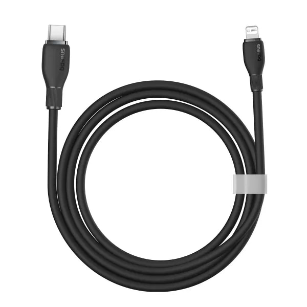 Фото - Кабель синхронизации данных Baseus Pudding Series Fast Charging Cable Type-C to iP 20W 1.2m Cluster Black (P10355701111-00)