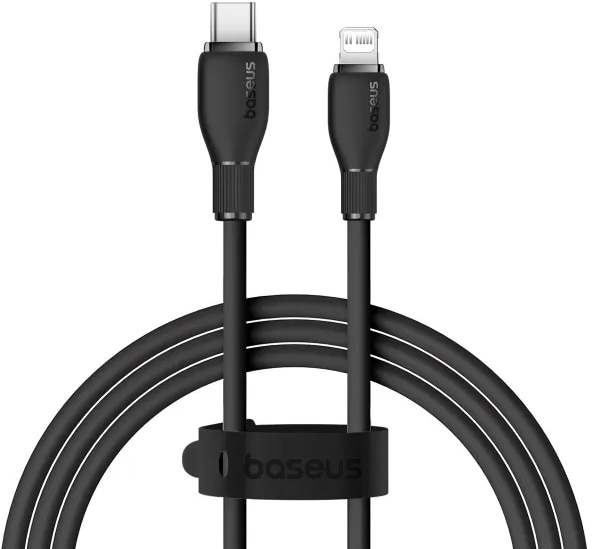 Фото - Кабель синхронизации данных Baseus Pudding Series Fast Charging Cable Type-C to iP 20W 1.2m Cluster Black (P10355701111-00) Фото - Кабель синхронизации данных Baseus Pudding Series Fast Charging Cable Type-C to iP 20W 1.2m Cluster Black (P10355701111-00)