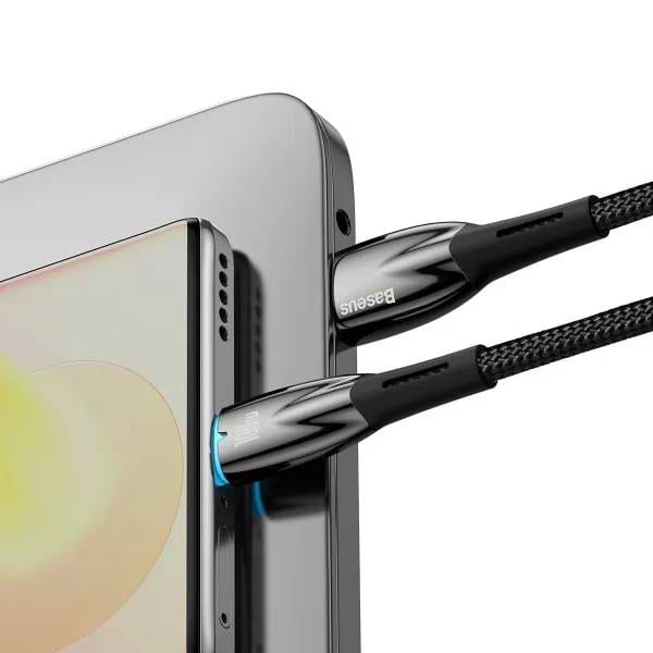 Фото - Кабель синхронизации данных Baseus USB Type-C 100W 1m Black (CADH000401)