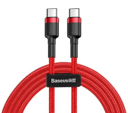 Кабель синхронізації даних Baseus Cafule Series Type-C PD2.0 60W Flash Charge Cable 3A 1m Red (CATKLF-G09) - Фото 1