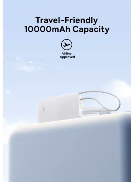 Фото - Батарея мобильная Baseus EnerFill Bipow2 Pro 22.5W 10000mAh White (E0027601)