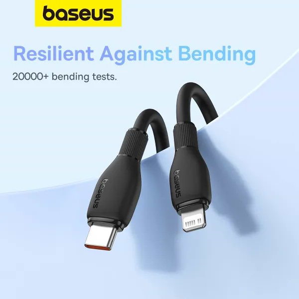 Фото - Кабель синхронизации данных Baseus Pudding Series Fast Charging Cable Type-C to iP 20W 1.2m Cluster Black (P10355701111-00)