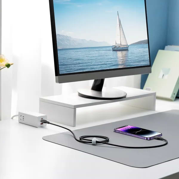 Фото - Кабель синхронизации данных Baseus Pudding Series Fast Charging Cable Type-C to iP 20W 1.2m Cluster Black (P10355701111-00)