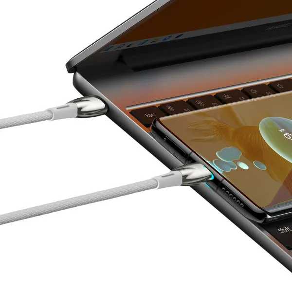 Фото - Кабель Baseus Glimmer Series Fast Charging Type-C to Type-C 100W 2m (CADH000802)