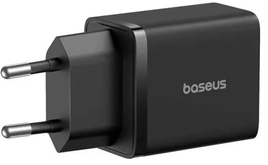 Фото - Мережевий зарядний пристрій Baseus Cube Fast Charger C+U 30W EU Cluster Black (P10111404113-00)