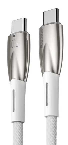 Фото - Кабель Baseus Glimmer Series Fast Charging Type-C to Type-C 100W 2m (CADH000802)
