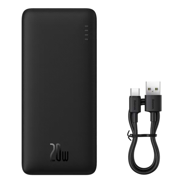 Фото - Батарея мобильная Baseus Airpow Fast Charge Power Bank 10000mAh 20W Black (PPQD090001)