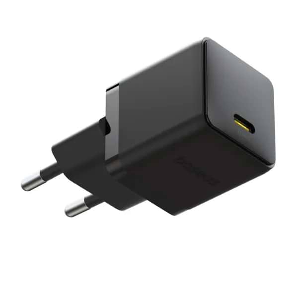 Фото - Сетевое зарядное устройство Baseus Palm Fast Charger 1C 20W EU Cluster Black (P10111602113-00)