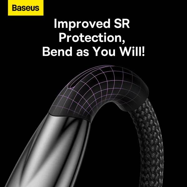 Фото - Кабель синхронизации данных Baseus USB Type-C 100W 1m Black (CADH000401)