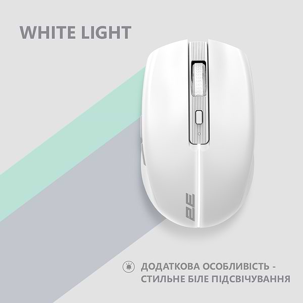 Фото - Мышь беспроводная 2E MF270 Silent Rechargeable WL White