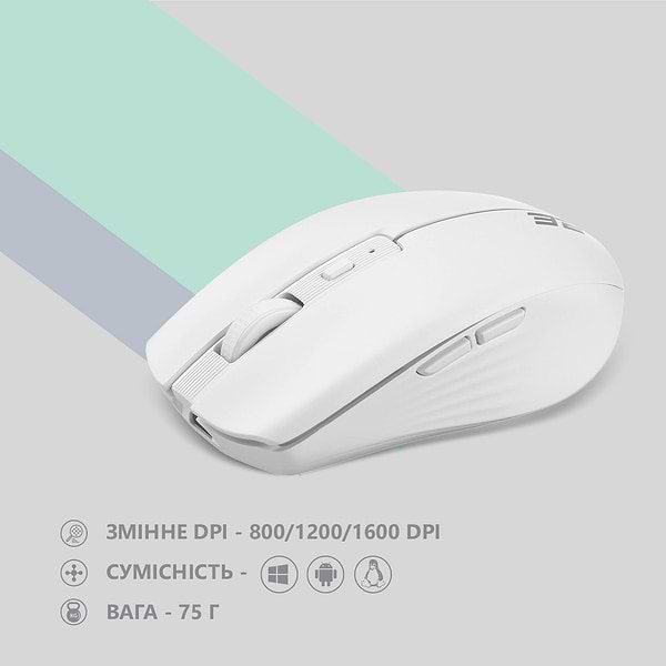 Фото - Мышь беспроводная 2E MF270 Silent Rechargeable WL White