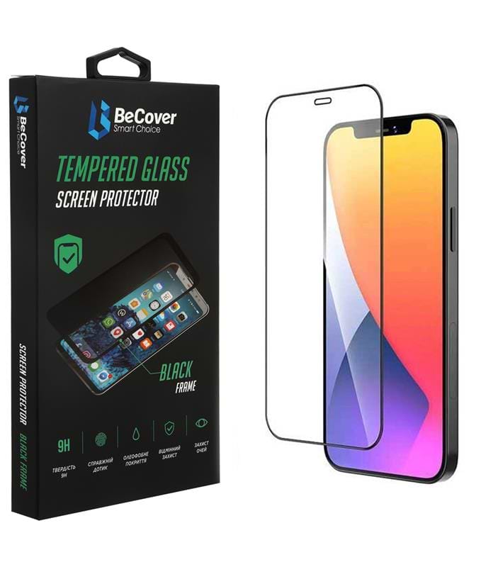 Защитное стекло для смартфона BeCover for Apple iPhone 13 Pro Max Black (706664) - Фото 1