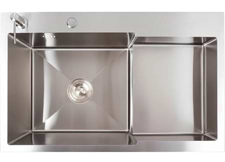 Мийка кухонна VALESO CM 78x50C L Handmade з поглибленою полицею (3.0/0.8)