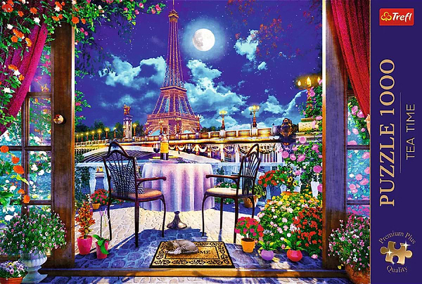 Фото - Пазли (8 +) Trefl "Час чаювання" - "Париж у місячному сяйві" (10843)