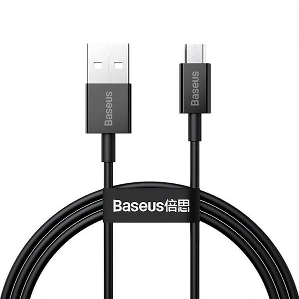 Фото - Кабель синхронизации данных Baseus Superior Fast Charging USB-microUSB 1m Black (CAMYS-01)