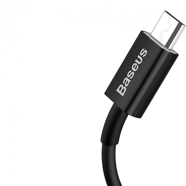 Фото - Кабель синхронизации данных Baseus Superior Fast Charging USB-microUSB 1m Black (CAMYS-01)