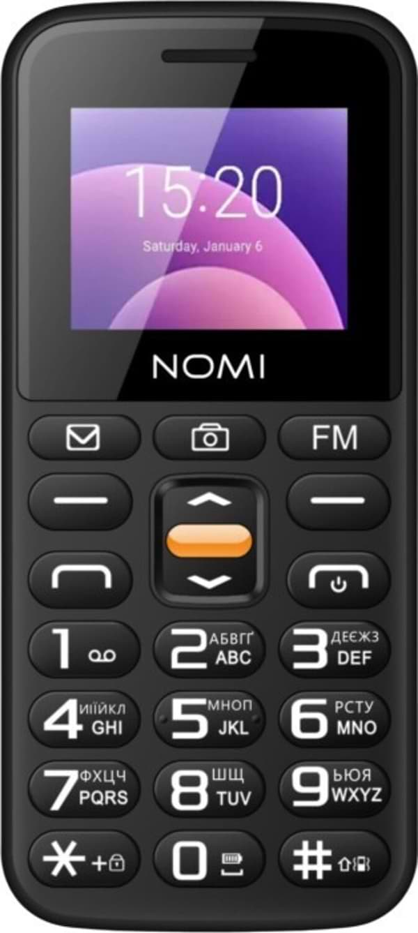 Фото - Мобільний телефон Nomi i1820 Black