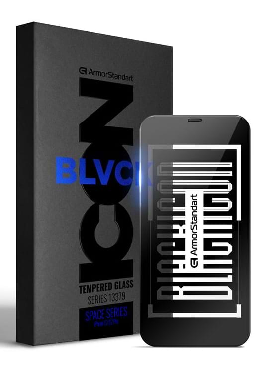 Захисне скло для смартфону Armorstandart for Apple iPhone 12/12 Pro Black (ARM59216) - Фото 1