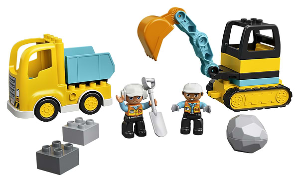 Фото - Конструктор LEGO DUPLO Вантажівка і гусеничний екскаватор (10931)