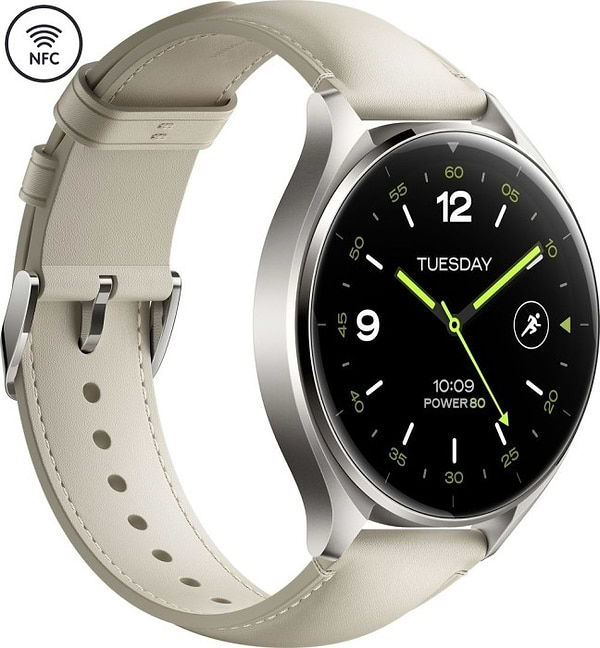 Фото - Смарт-часы Xiaomi Watch 2 Titan, Gray Case White Leather Strap (BHR9306GL)