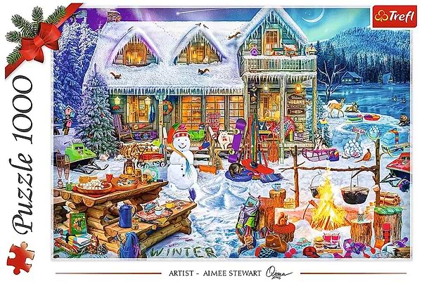 Фото - Пазли (8 +) Trefl Зимовий час 1000 XMAS (09481)