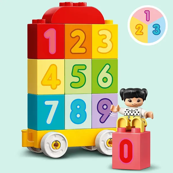 Фото - Конструктор LEGO DUPLO My First Поезд с цифрами – учимся считать (10954)
