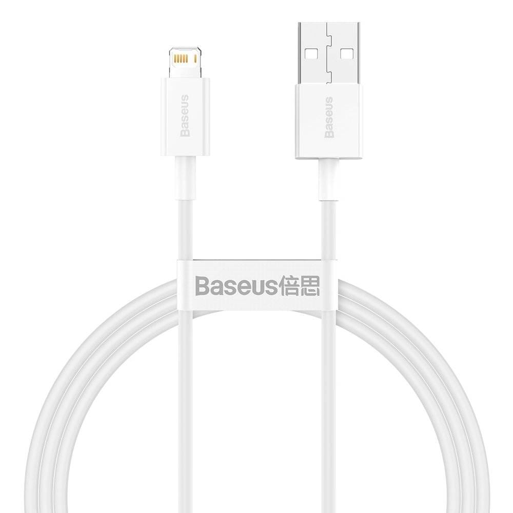 Кабель синхронізації даних Baseus Superior Fast Charging USB-Lightning 1.5m White (CALYS-B02) - Фото 1