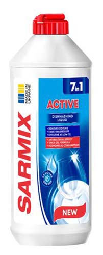 Засіб для ручного миття посуду SARMIX Актив 500 мл