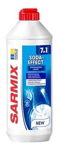 Засіб для ручного миття посуду SARMIX Сода Ефект 500 мл