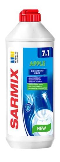 Фото - Засіб для ручного миття посуду SARMIX Яблуко 500 мл