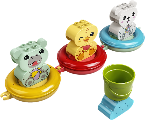 Фото - Конструктор LEGO DUPLO My First Веселе купання: Плаваючий потяг із тваринами (10965)