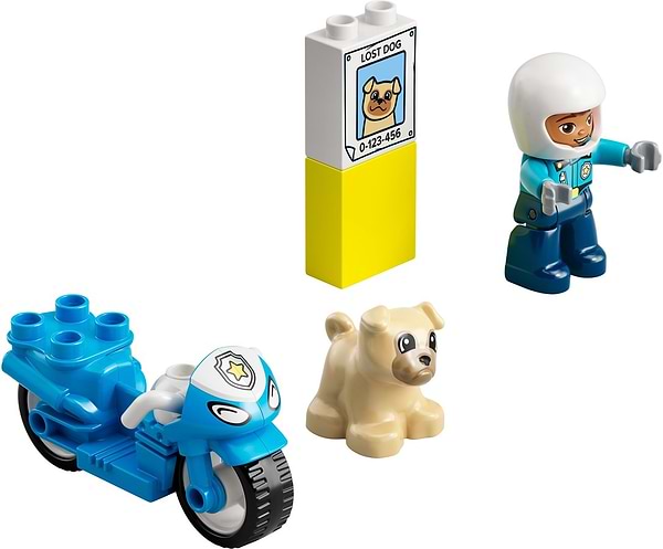 Фото - Конструктор LEGO DUPLO Town Полицейский мотоцикл (10967)