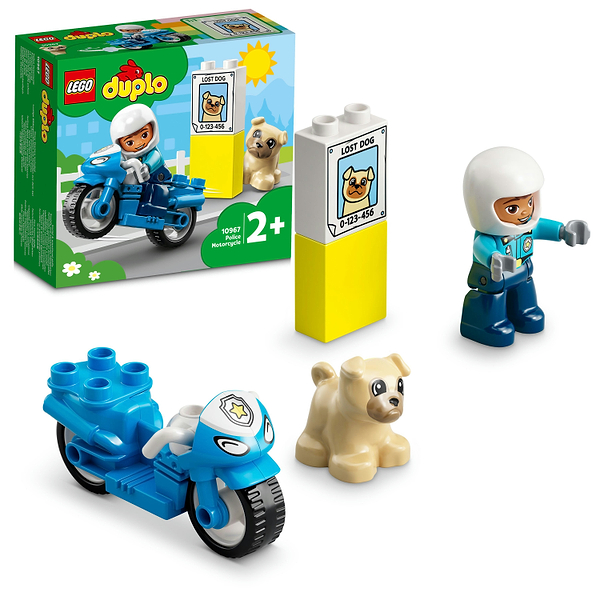 Фото - Конструктор LEGO DUPLO Town Полицейский мотоцикл (10967)