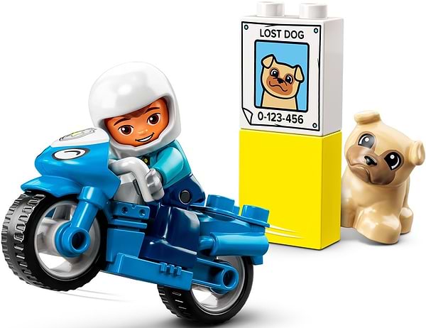 Фото - Конструктор LEGO DUPLO Town Полицейский мотоцикл (10967)