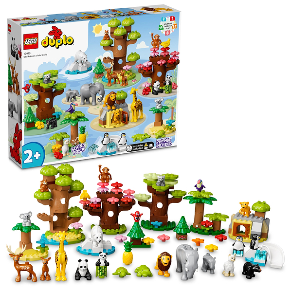 Фото - Конструктор LEGO DUPLO Town Дикие животные мира (10975)