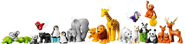 Фото - Конструктор LEGO DUPLO Town Дикие животные мира (10975)